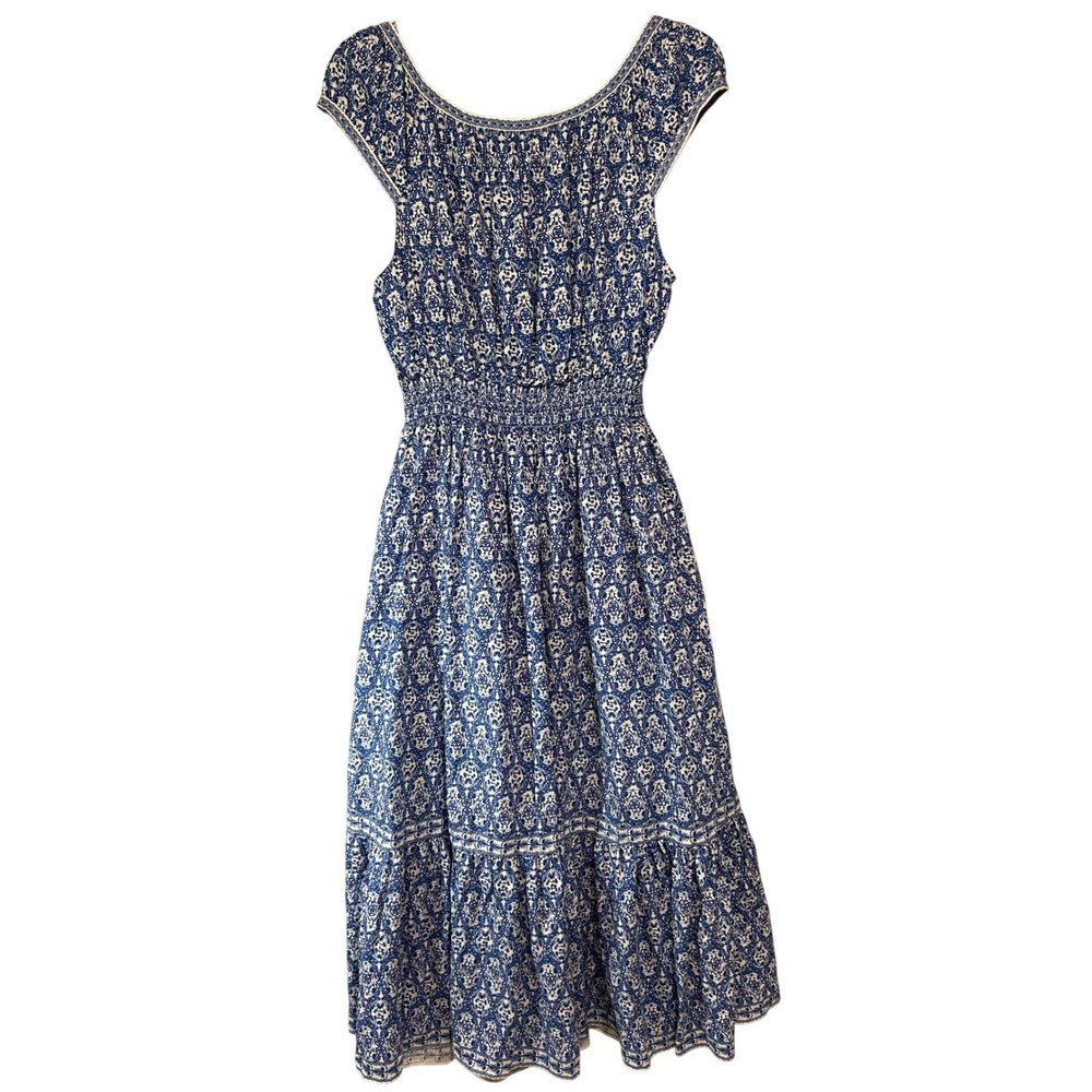 Boho Blue Floral Maxi Dress - Unbranded - Picture 2 of 8